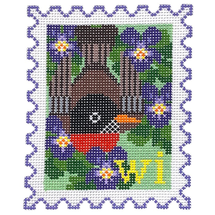 Wisconsin  State Bird & Flower Stamp