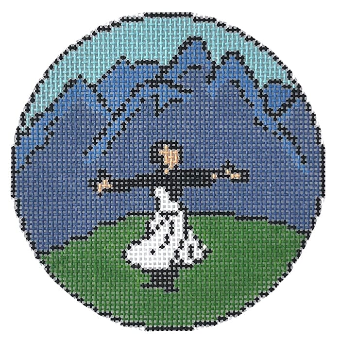 Woman on Mountain Round