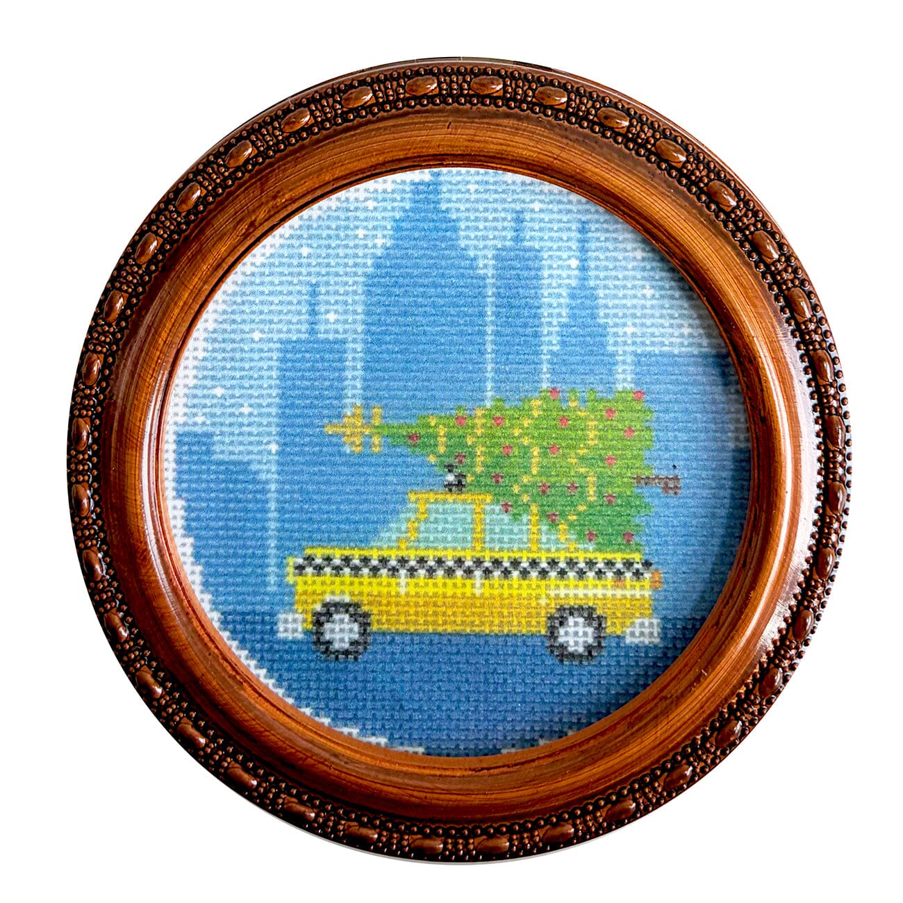 Woodgrain ROUND Treasure Box