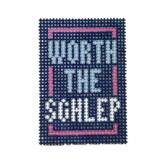 Worth the Schlep Mini 2x3 Navy