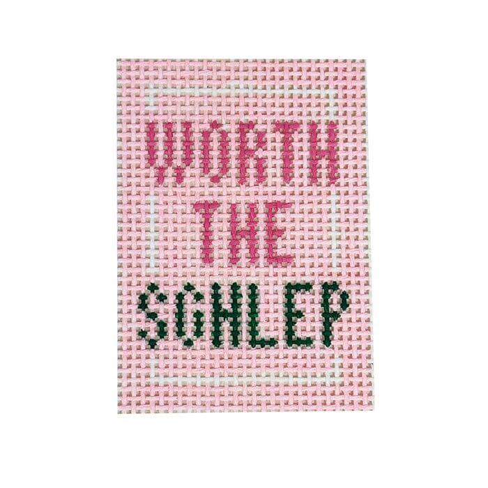 Worth the Schlep Mini 2x3 Pink