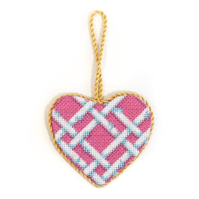 Woven Bamboo Medium Heart with Stitch Suggestions