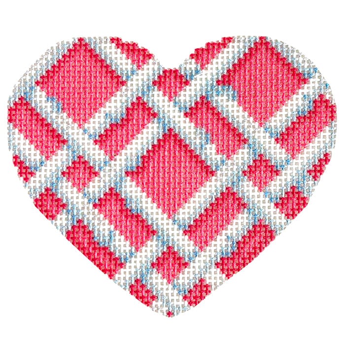 Woven Bamboo Medium Heart with Stitch Suggestions - Image 3