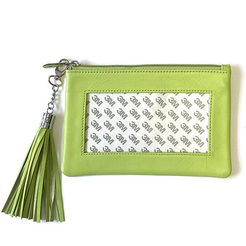 Woven Stripe Leather Zip Pouch Bundle - Image 3