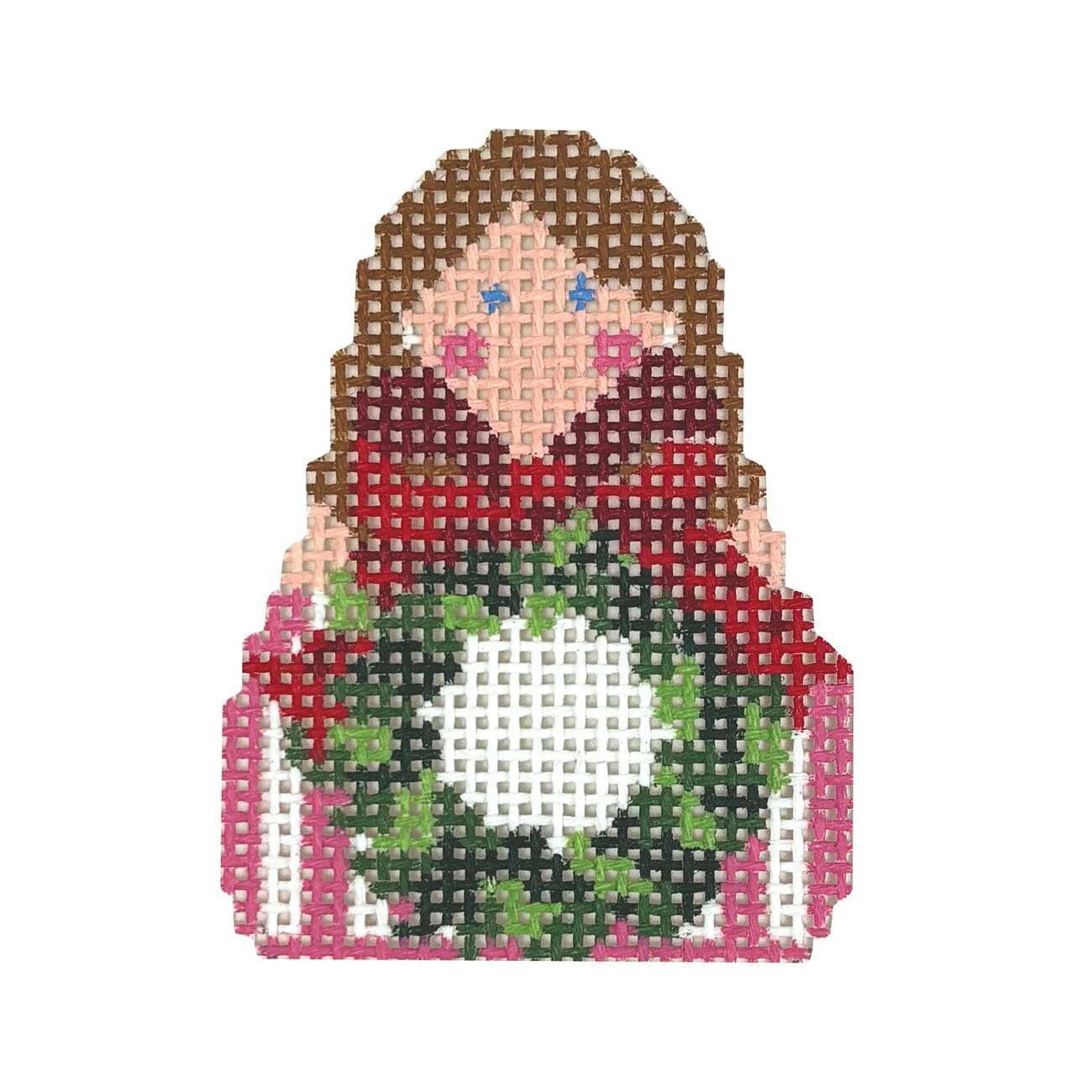 SCT Designs Wreath with Red Bow Angel
