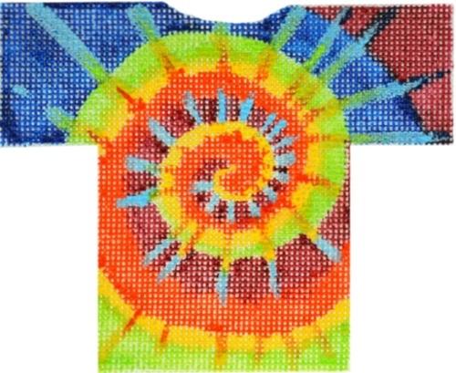 Tie Dye T-shirt Ornament, Hanger