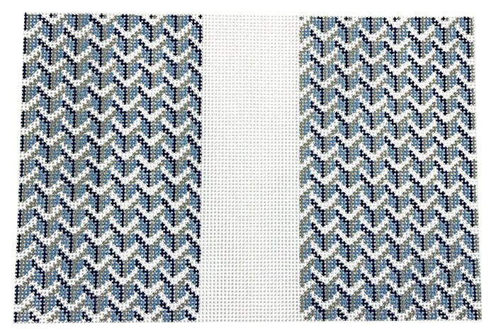Y Pattern Clutch - Back Blue