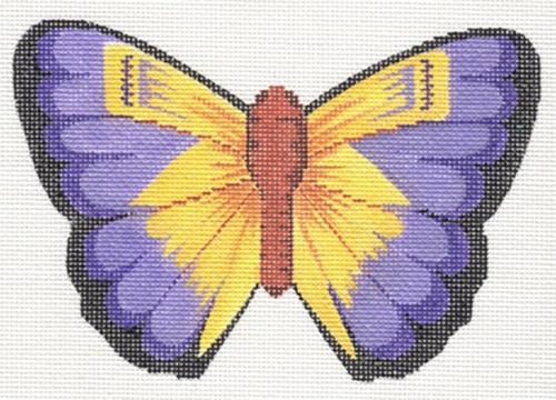 Yellow and Purple Butterfly - Beautiful Butterflies