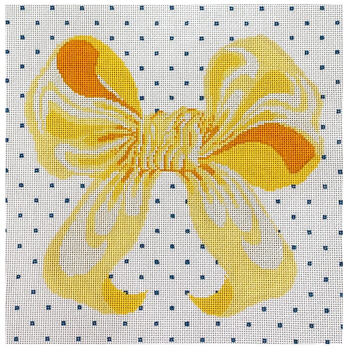 Yellow Bow 12" Pillow