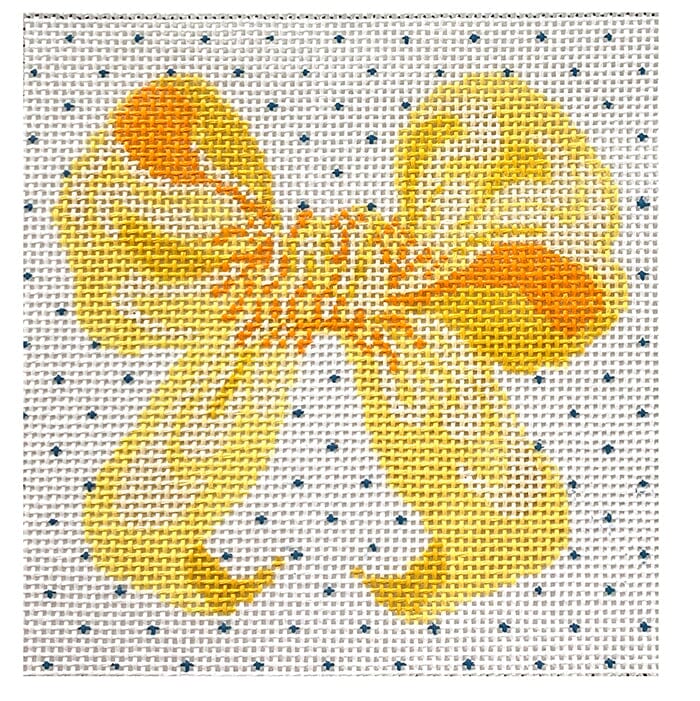 Yellow Bow 5" Square