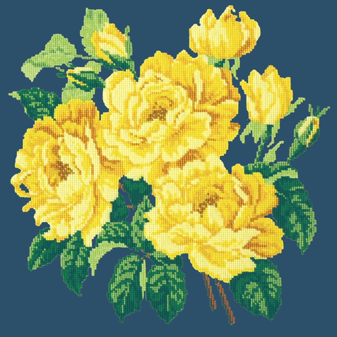 Yellow English Rose Needlepoint Kit - Image 13