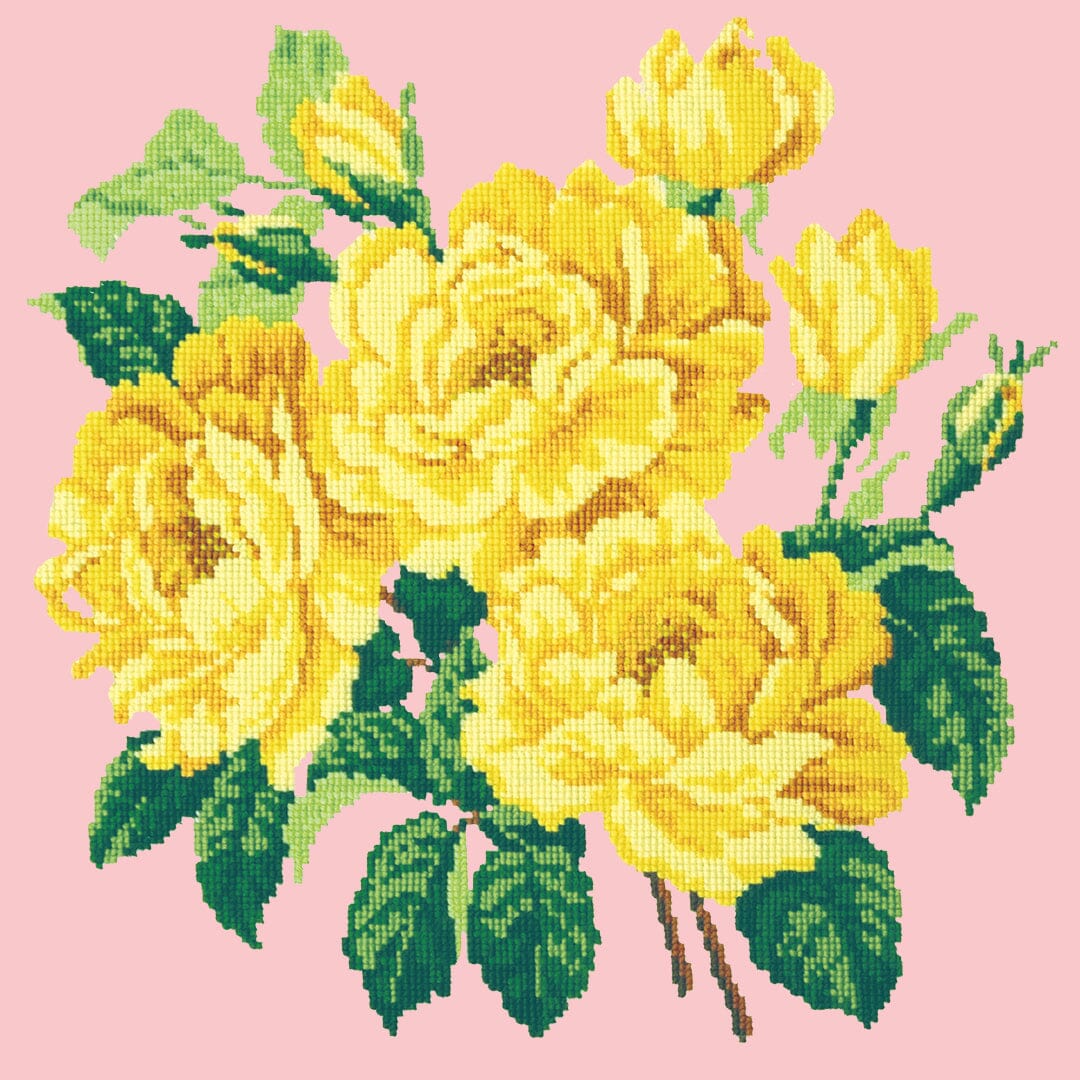 Yellow English Rose Needlepoint Kit - Image 20