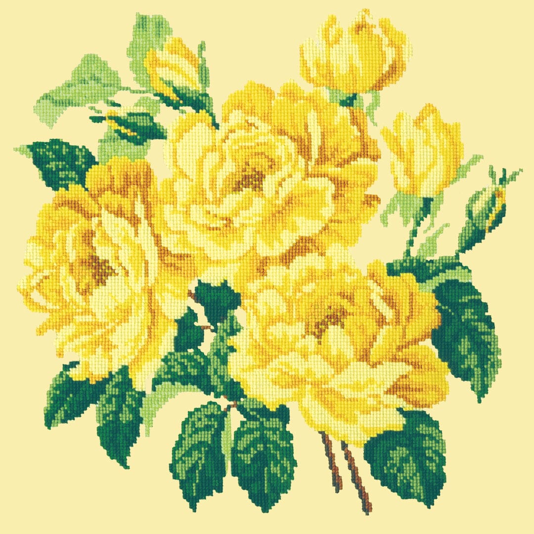 Yellow English Rose Needlepoint Kit - Image 5