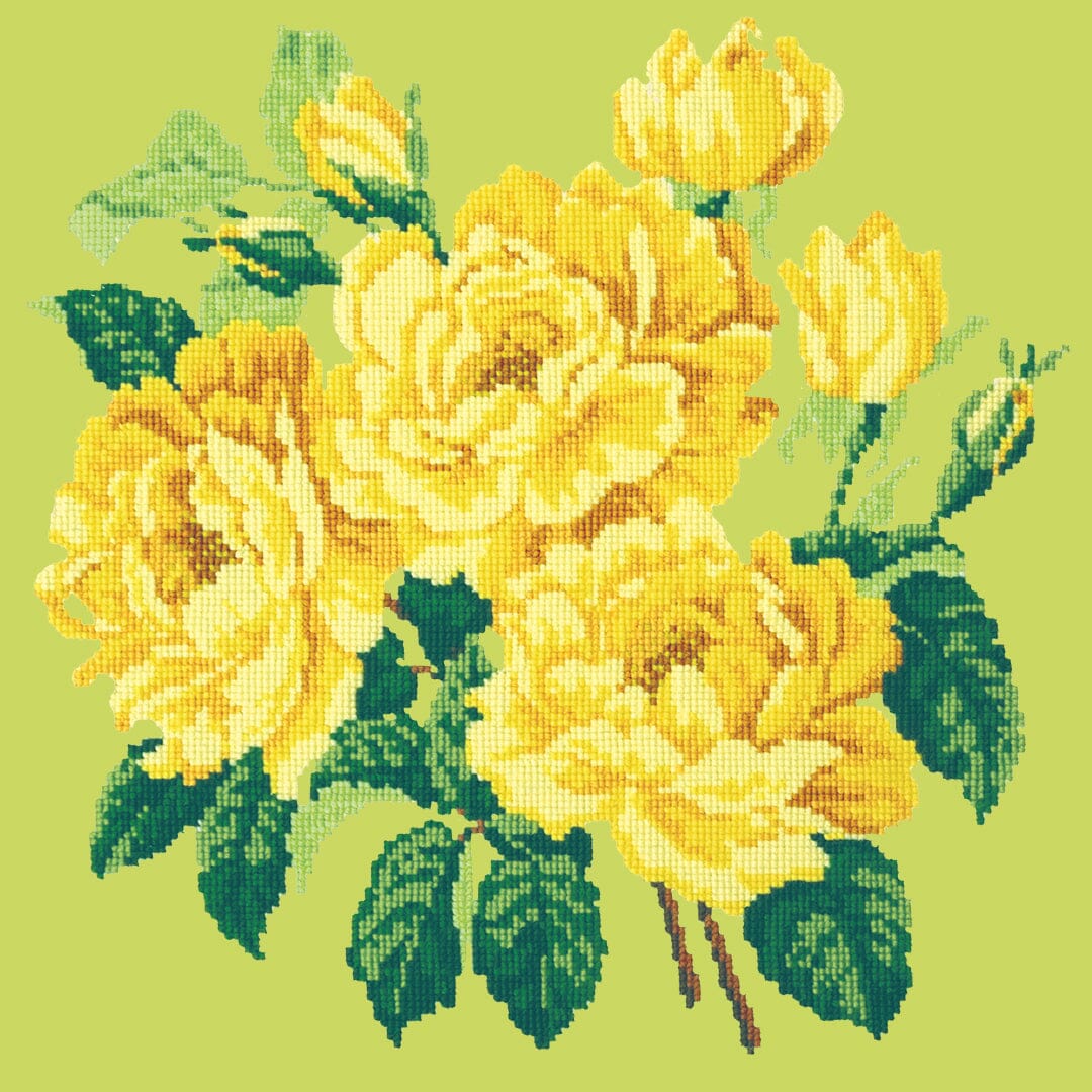Yellow English Rose Needlepoint Kit - Image 6