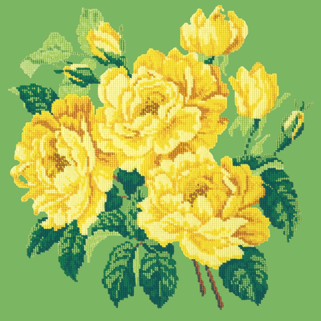 Yellow English Rose Needlepoint Kit - Image 7