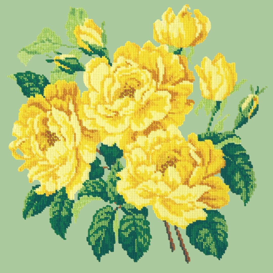 Yellow English Rose Needlepoint Kit - Image 9