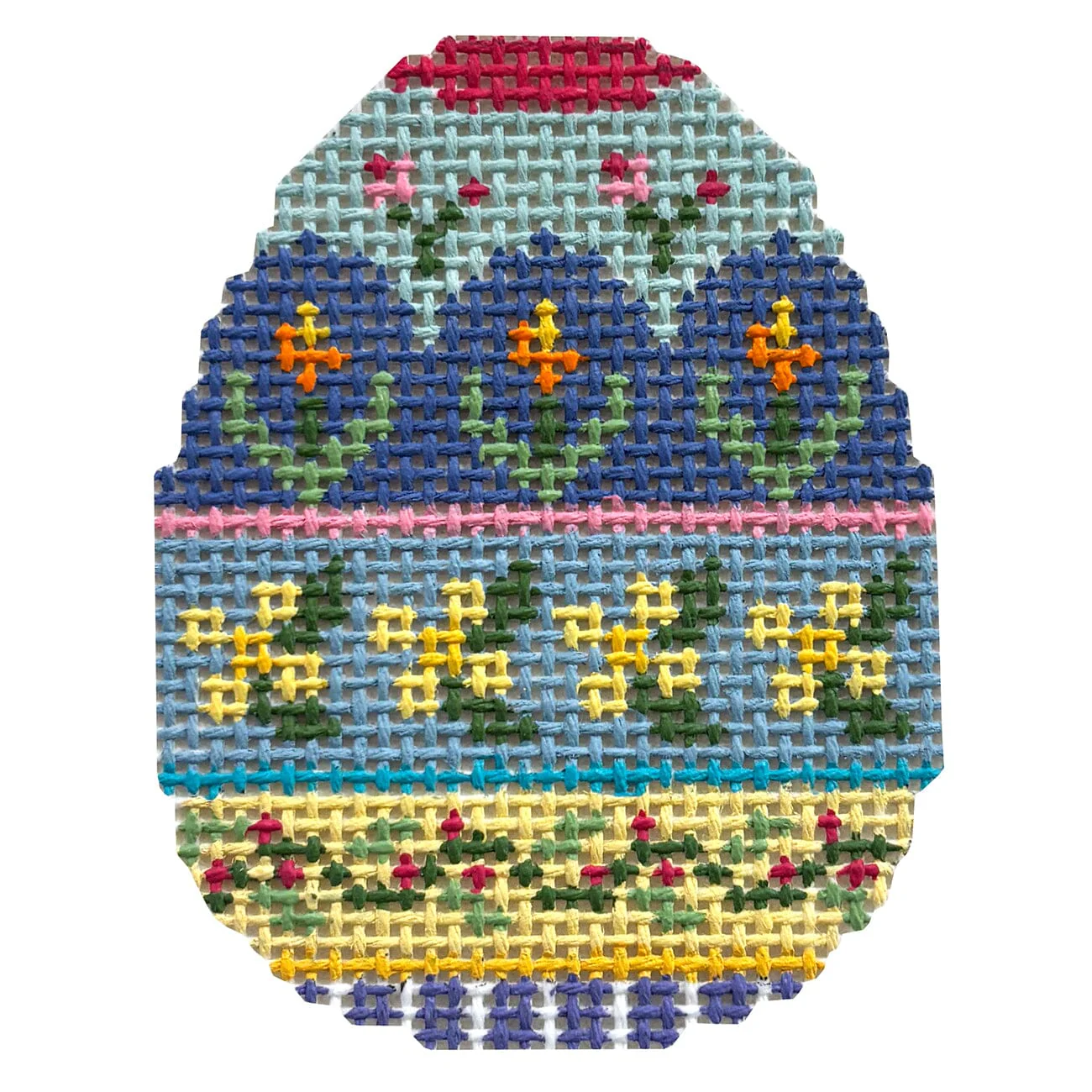 Yellow Flower Stripe, Small Egg