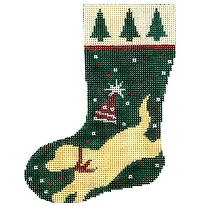 Yellow Snow Dog Mini Stocking