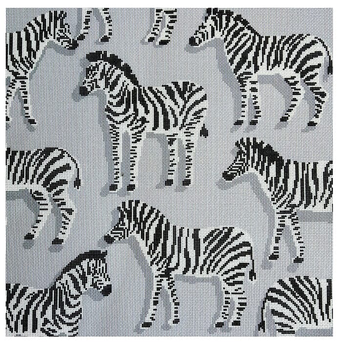 Zebra Pillow Grey