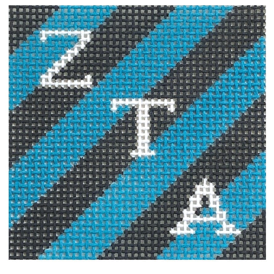 Zeta Tau Alpha 2" Stripe Square